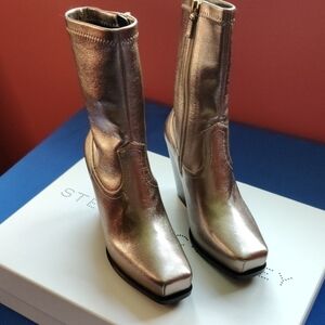 Stella McCartney Silver Heeled Boots